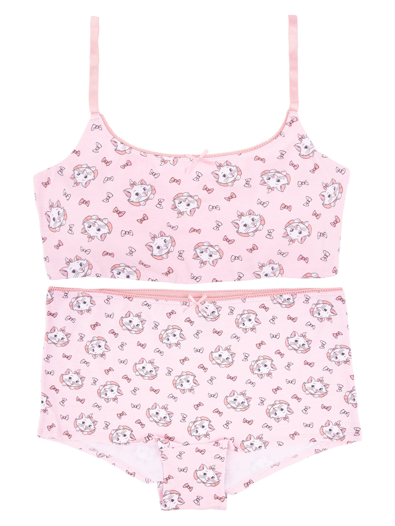 Aristocat Junior's 2-Piece Bralette and Boyshort Set, Size Small to Extra Large