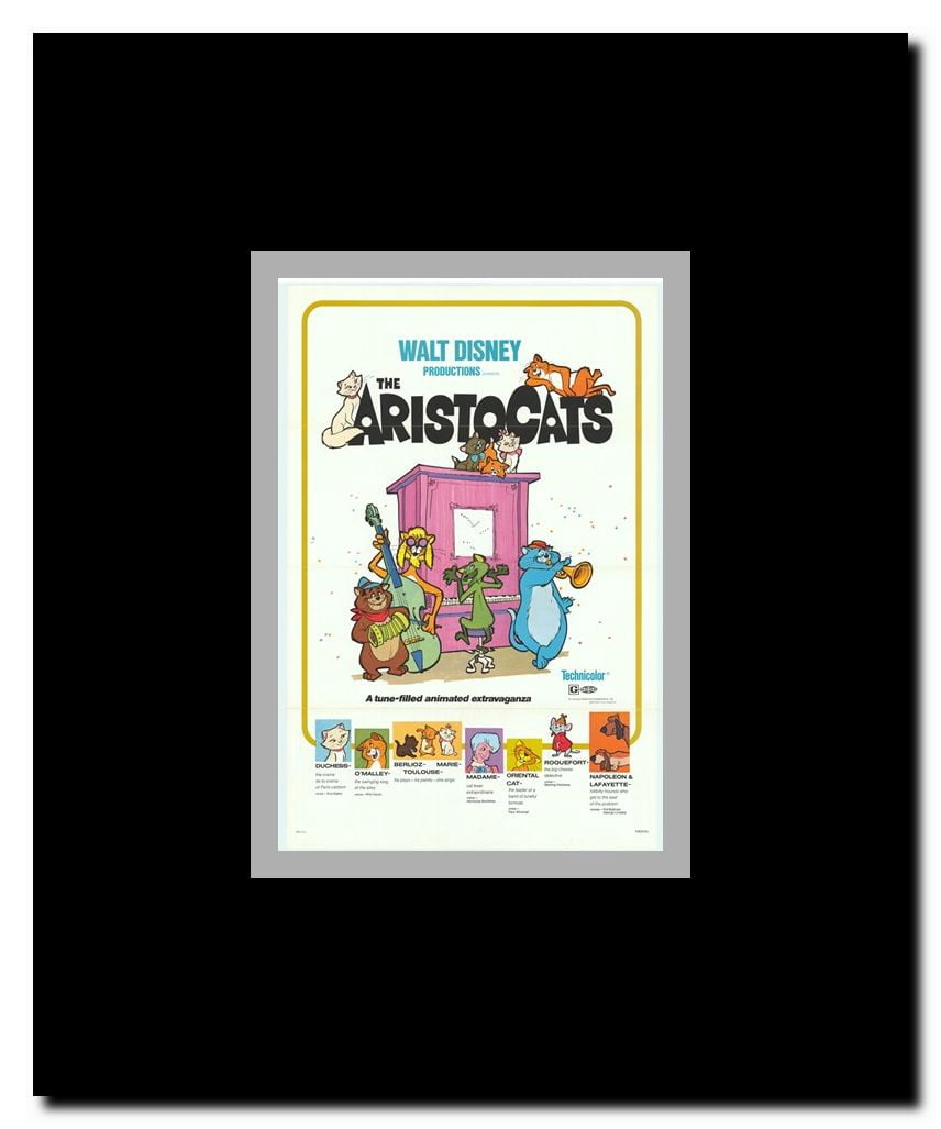 Aristocats Framed Movie Poster