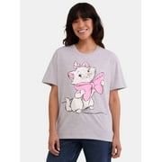 Aristocats Women's Graphic Tee with Short Sleeves, Sizes XXS-XXL