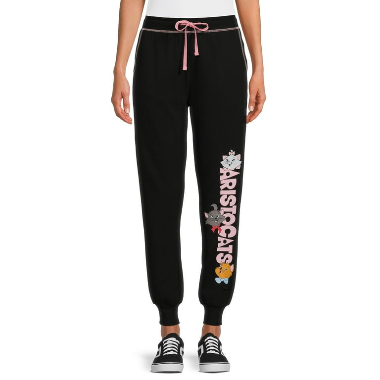 Aristocats Women s Juniors Graphic Joggers Walmart