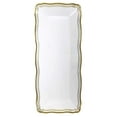 thumbnail image 1 of Aristocrat Collection Narrow Serving Trays White & Gold 13.75" X 6": Qty 20, 1 of 3