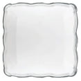 thumbnail image 1 of Aristocrat Collection Narrow Serving Trays White & Silver 12" X 12": Qty 100, 1 of 3