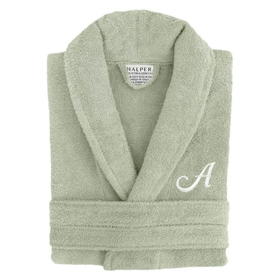 Aristocrat Custom Embroidered 100% Turkish Cotton Bathrobe –Personalized Robe With Initials, Monograms, Names – Soft Absorbent Terry Cloth Bathrobe for Men and Women