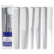 Aristocrat Heat Resistant Durable and Flexible Combs Set , 6 Pc Comb