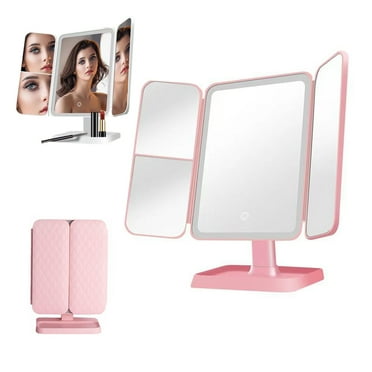 Aristoparis Trifold LED Makeup Mirror, Aristoparis Makeup Mirror, Glisera Smart Mirror, Aristoparis Vanity Makeup Mirror, 3 Color Lighted Makeup Mirror with Magnification