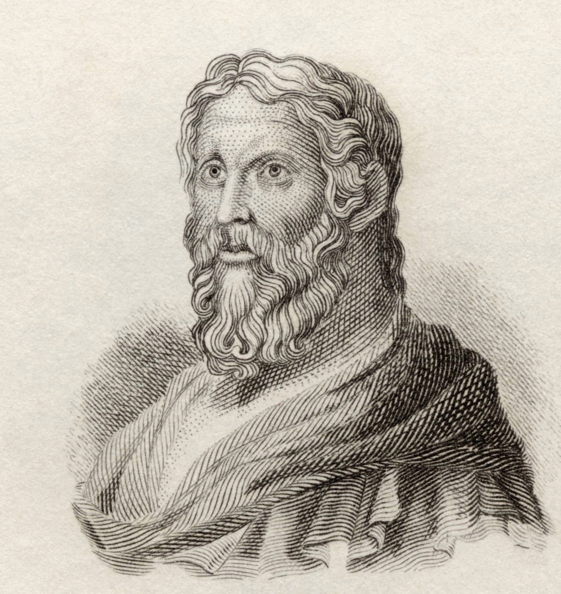 Aristophanes C 446 To C 386 Bc Comic Playwright Of Ancient Greece From Crabbs Historical Dictionary Published 1825 Canvas Art - Ken Welsh Design Pics (14 x 15)