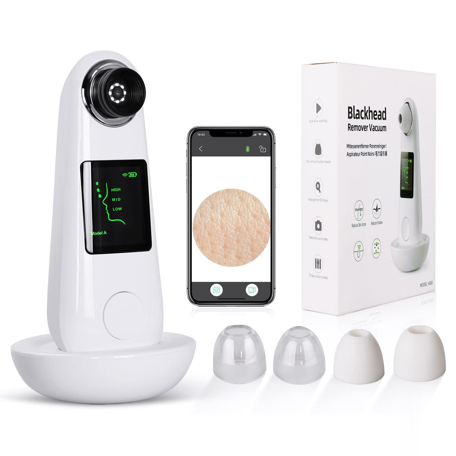 Aristorm Blackhead Remover Pore Vacuum with Camera, Upgraded Blackhead