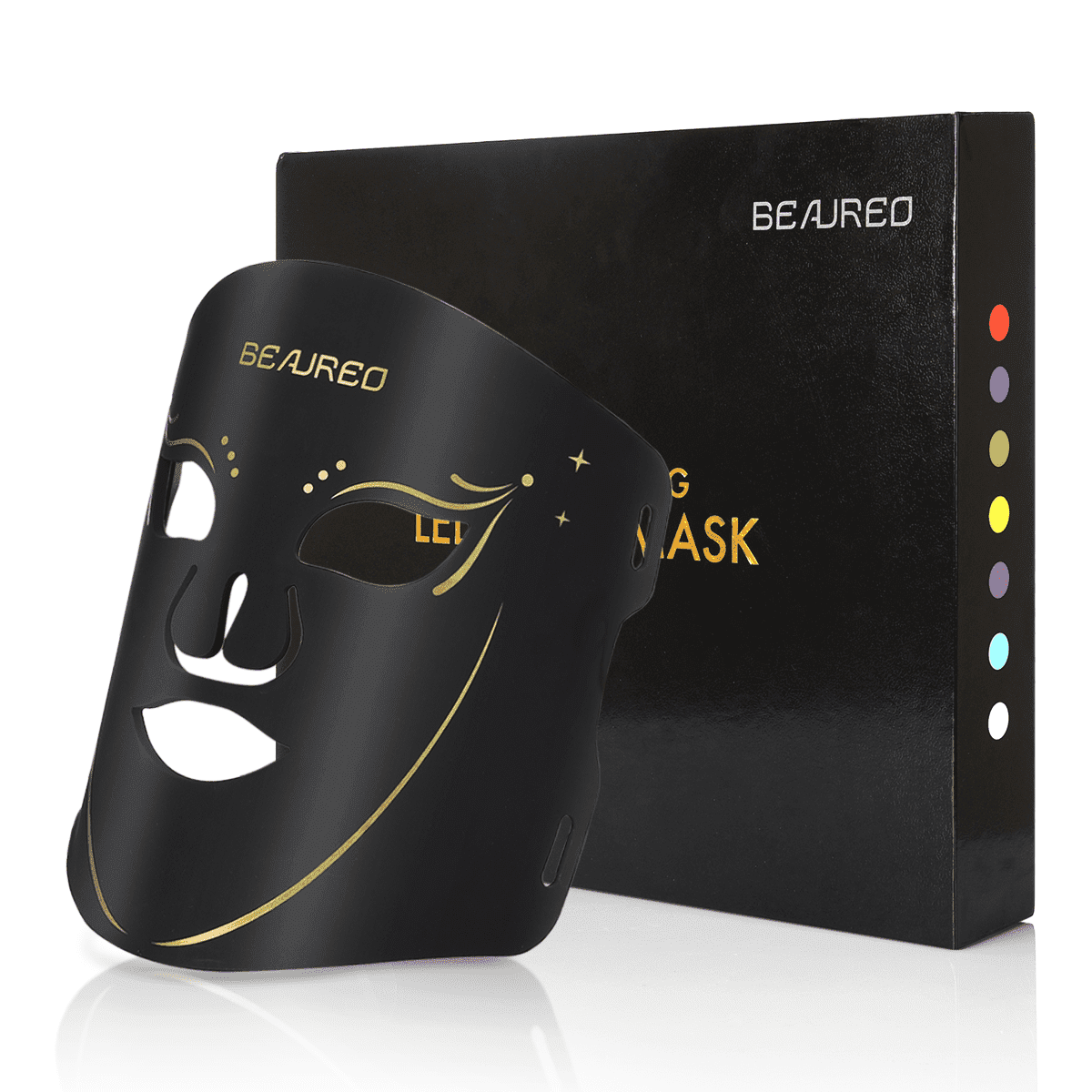 LED Face Mask RUTAWZ Light Therapy Skin Care Mask  7 Color Photon Technology for Anti-Aging, Skin Clarity & Tone Enhancement