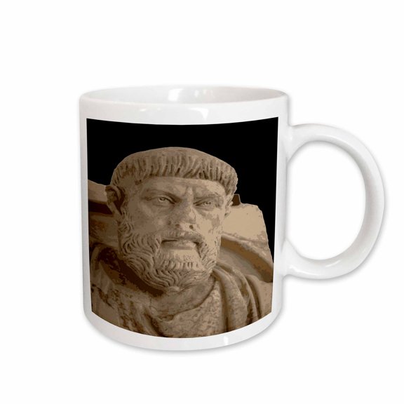 3drose, Aristotle Greek Philosopher Statue, 15oz Mug