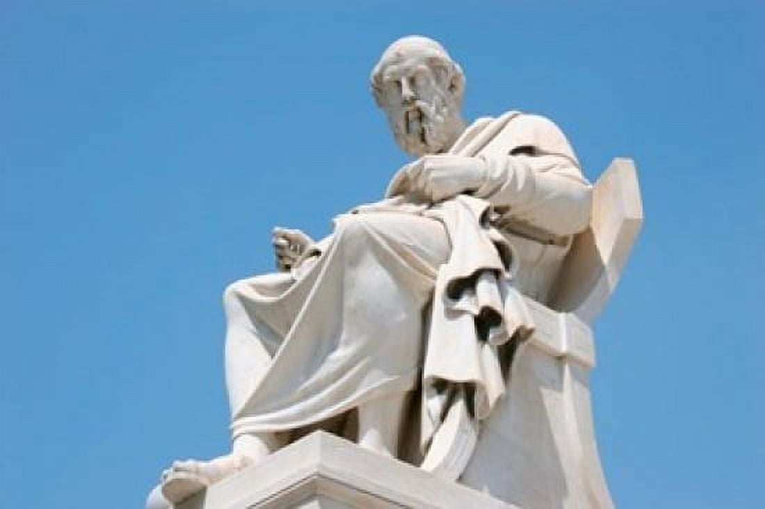 Aristotle statue Greek Philosopher Athens Greece Canvas Art - Prisma Archivo DanitaDelimont (37 x 25)