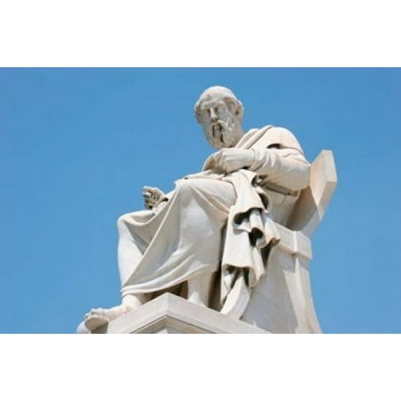 Aristotle statue, Greek Philosopher, Athens, Greece Poster Print by Prisma Archivo (37 x 25)