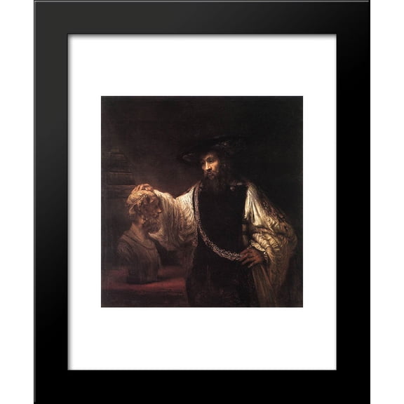 Aristotle with a Bust of Homer 20x24 Framed Art Print by Rembrandt