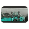 thumbnail image 1 of Aristuring Bridge Boats Cityscape Flannel Floor Mat Rectangle Soft Anti-Slip Carpet 16x24in, 1 of 8