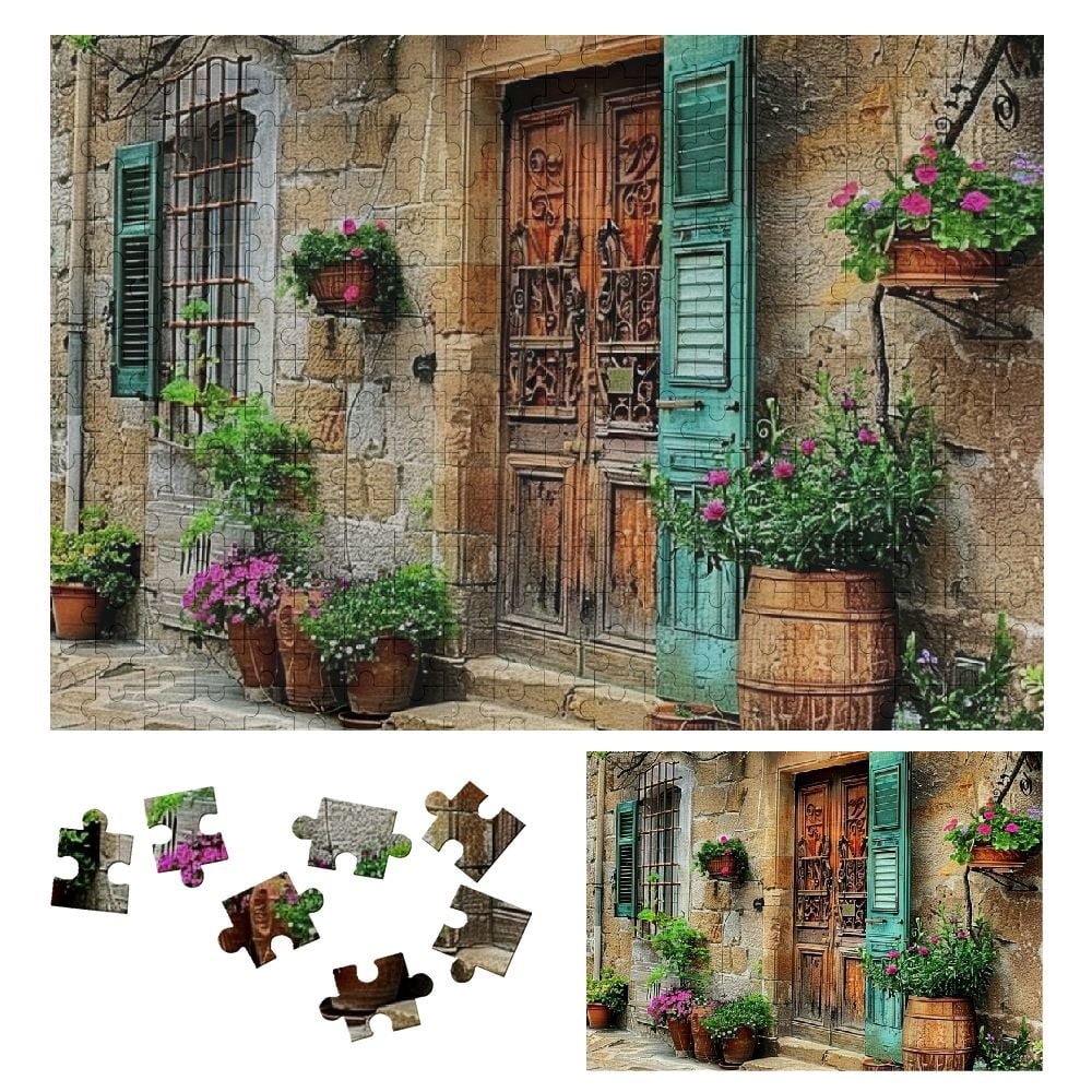Jiayy Flowers Wooden Jigsaw Puzzle for Adults and Kids - Gift for ...