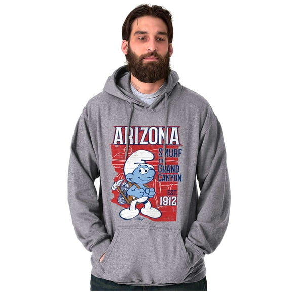 Arizona AZ Grand Canyon Cool Smurfs Unisex Plus Size Hoodie Brisco Brands 3X
