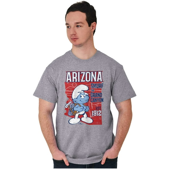 Arizona AZ Grand Canyon Cool Smurfs Men's Graphic T Shirt Tees Brisco Brands S