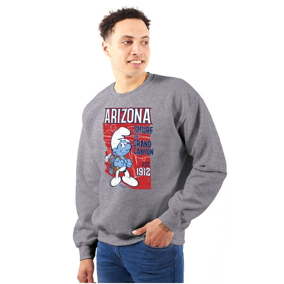 Arizona AZ Grand Canyon Cool Smurfs Sweatshirt for Men or Women Brisco Brands X