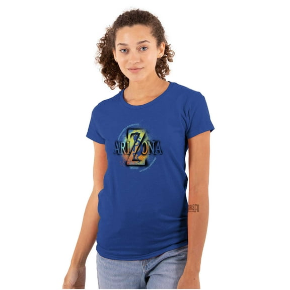 Arizona AZ Kokopelli Symbol Souvenir Womens Slim Fit Graphic Tee Brisco Brands S