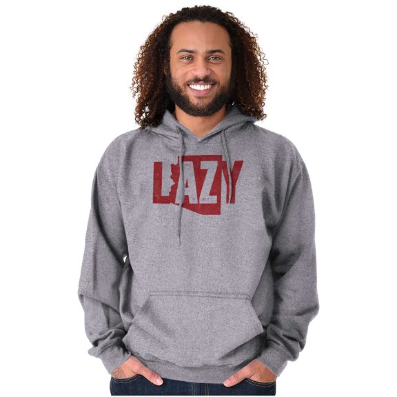 Arizona AZ Lazy Funny State Pride Hoodie Sweatshirt Women Men Brisco Brands M