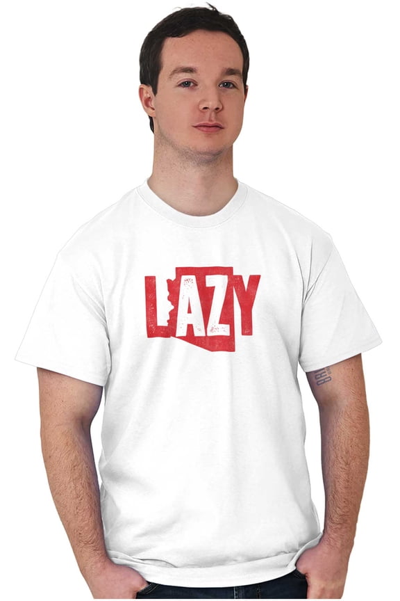 Arizona AZ Lazy Funny State Pride Men's Graphic T Shirt Tees Brisco Brands L