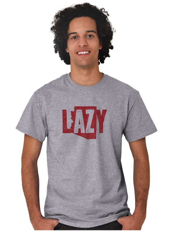 Arizona AZ Lazy Funny State Pride Men's Graphic T Shirt Tees Brisco Brands M