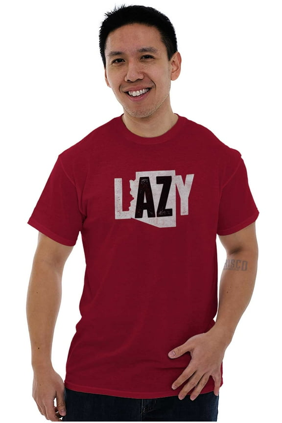 Arizona AZ Lazy Funny State Pride Men's Graphic T Shirt Tees Brisco Brands X