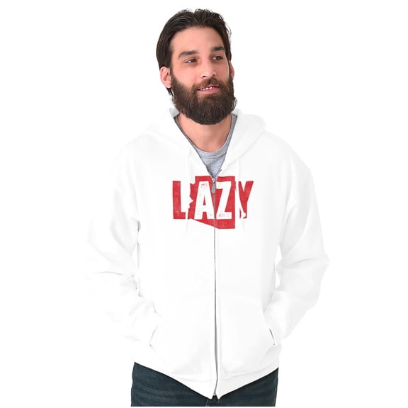 Arizona AZ Lazy Funny State Pride Zip Up Hoodie Men's Women's Brisco Brands S