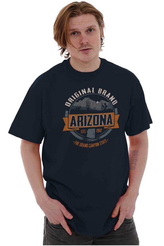 Arizona AZ Local Hometown State Pride Men's Graphic T Shirt Tees Brisco Brands S