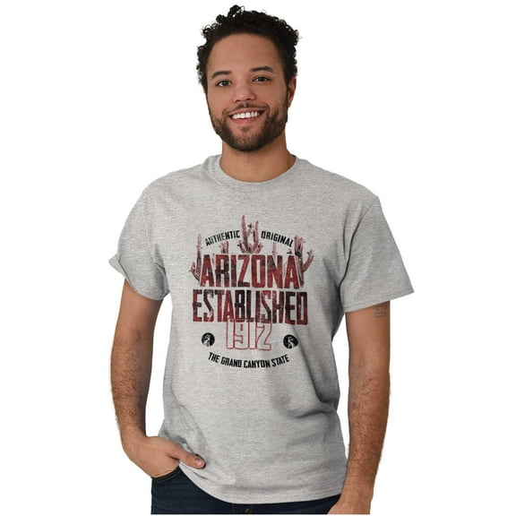 Arizona AZ Rugged Dessert Cactus Men's Graphic T Shirt Tees Brisco Brands S