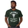 thumbnail image 1 of Arizona AZ Southwest Cow Skull Cool Men's Graphic T Shirt Tees Brisco Brands S, 1 of 6
