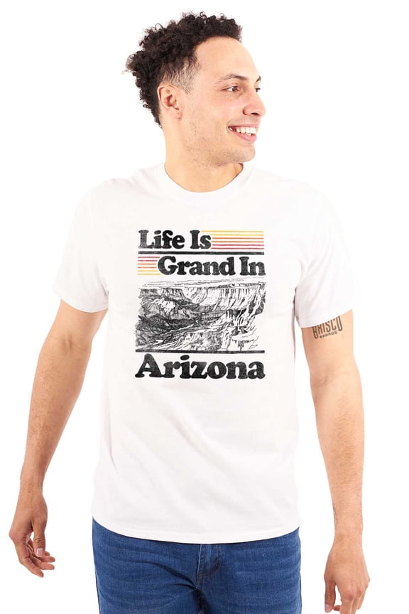 Arizona AZ Vintage Grand Canyon State Men's Graphic T Shirt Tees Brisco Brands S