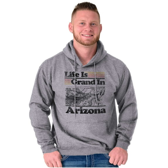 Arizona AZ Vintage Grand Canyon State Unisex Plus Fleece Graphic Hoodie Brisco Brands 3X