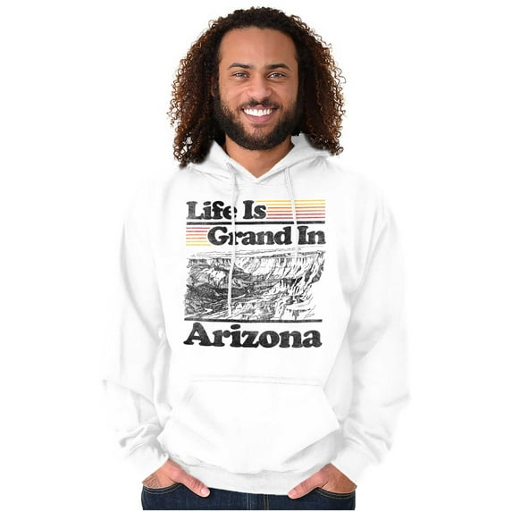 Arizona AZ Vintage Grand Canyon State Unisex Plus Fleece Graphic Hoodie Brisco Brands 4X