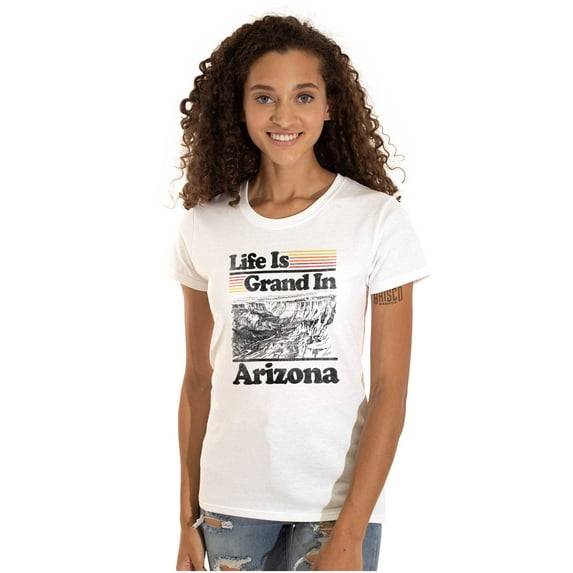 Arizona AZ Vintage Grand Canyon State Womens Fitted Plus Size Graphic Tee Brisco Brands 3X