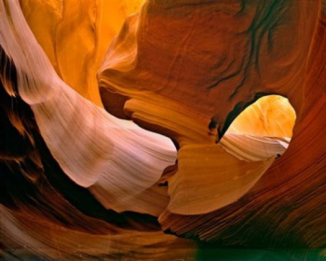 Arizona Antelope Canyon Canvas Art - Ric Ergenbright DanitaDelimont (34 x 28)