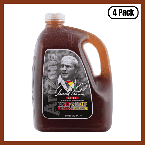 Arizona Arnold Palmer Half & Half Iced Tea Lemonade, 128 fl oz Bottle