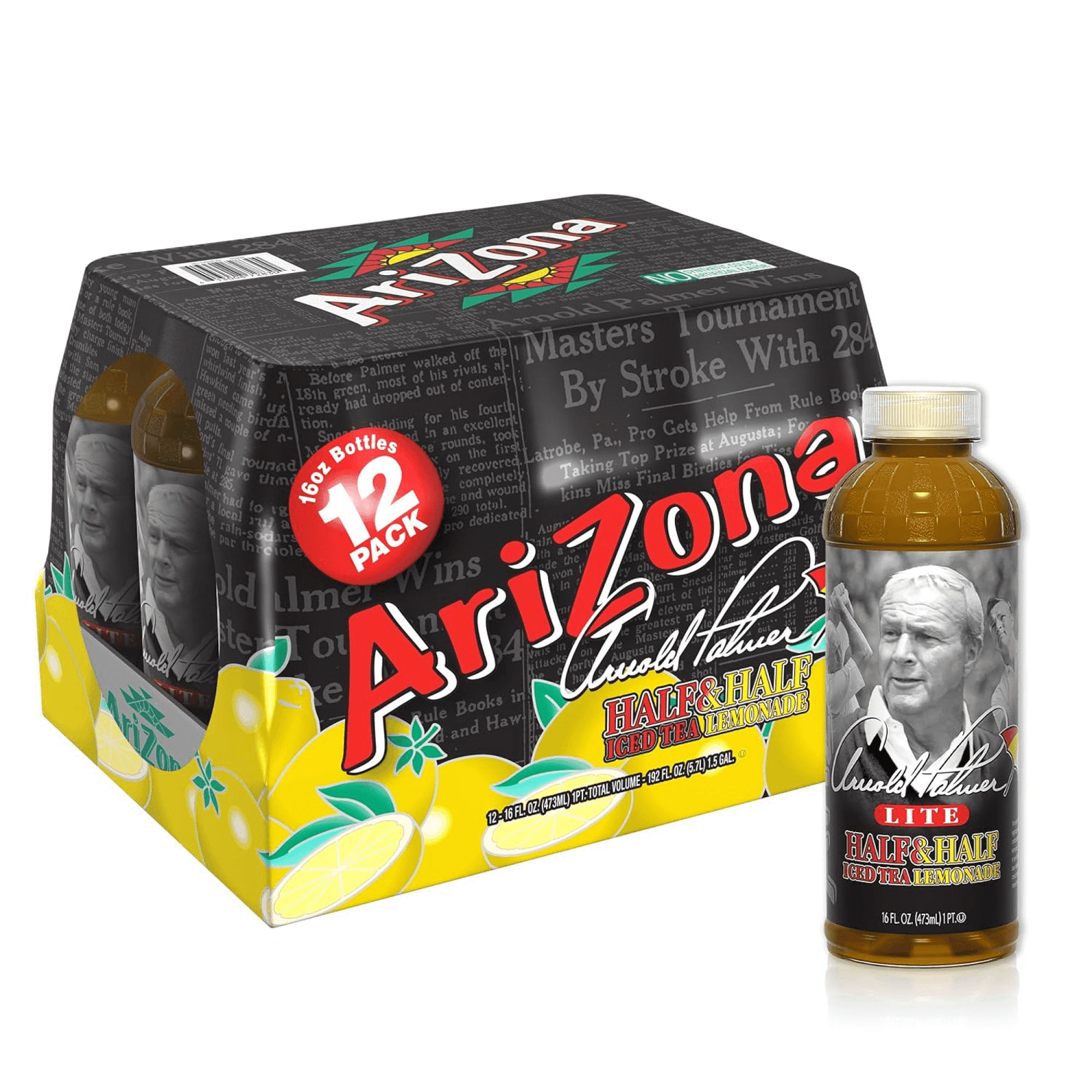 Arizona Arnold Palmer Lite Half & Half Iced Tea Lemonade, 16oz