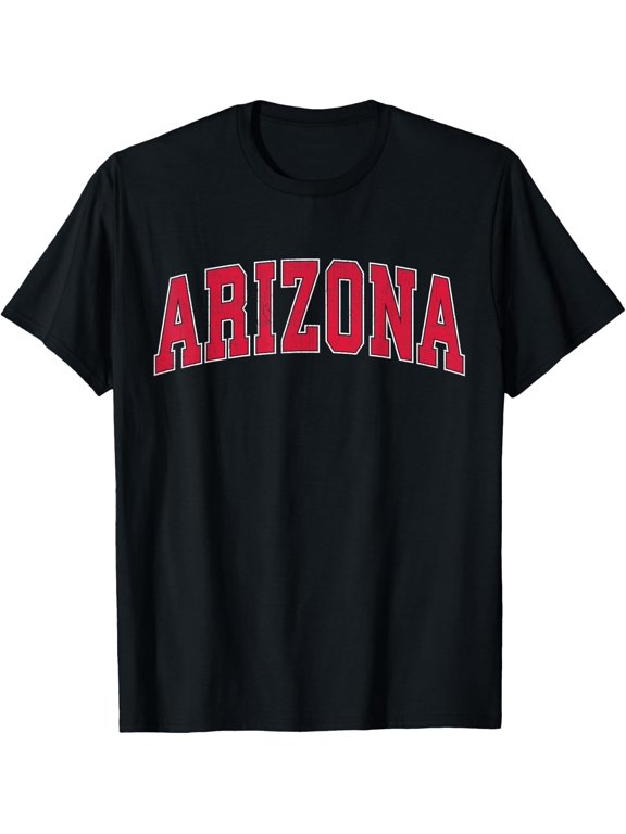 Arizona Az Vintage Athletic Red Sports Design Style 80S 90S T-Shirt BLACK Unisex S-5XL Hot Trending Shirt Birthday Gift