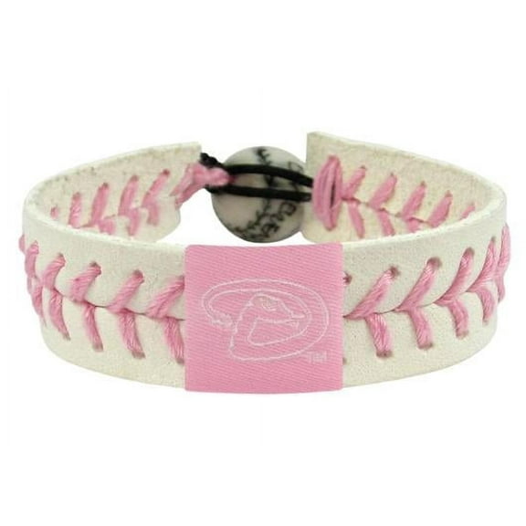 Arizona Baseball Dbacks Diamondbacks Leather Pink Bracelet