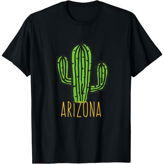 Arizona Cactus - AZ Souvenir Unisex T-Shirt for Men Women Kids Toddler,Black Color,Size 3T