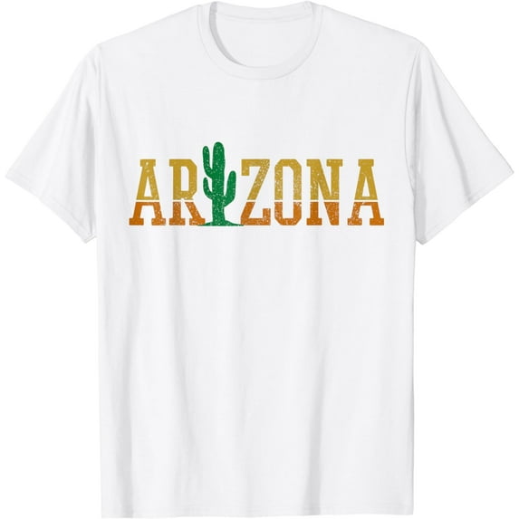 Arizona Cactus Vintage Retro Pride Souvenir Gift T-Shirt