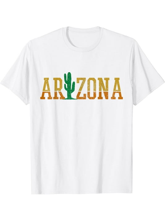 Arizona Cactus Plant With Flower T-Shirt For Women Arizona Cactus Plant With Flower T-Shirt For Women