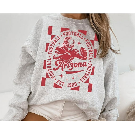 Arizona Cardinal Football Crewneck Sweatshirt, Vintage Style Arizona Football Shirt, Cardinal Crewneck, Arizona Football Sweatshirt