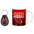 thumbnail image 1 of Arizona Cardinals 11oz. Ceramic Coffee Cup & Leather Keychain Gift Set, 1 of 3