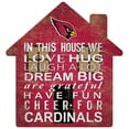 thumbnail image 1 of Arizona Cardinals 12'' Team House Sign, 1 of 1