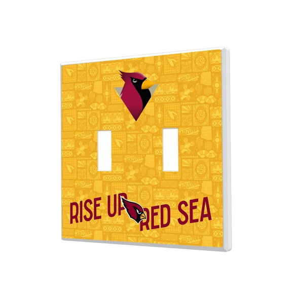 Arizona Cardinals 2024 Illustrated Limited Edition Double Toggle Light Switch Plate