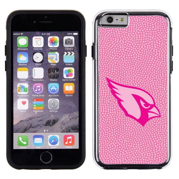 Arizona Cardinals Phone Case Pink Football Pebble Grain Feel iPhone 6