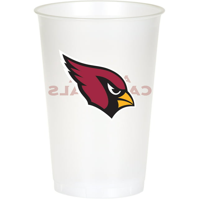Arizona Cardinals Plastic Cups, 24 Count for 24 Guests