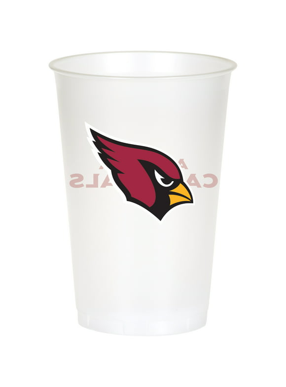 Arizona Cardinals Plastic Cups, 24 Count for 24 Guests