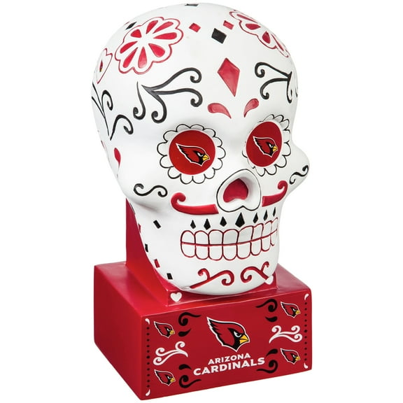 Arizona Cardinals Sugar Skull Statue